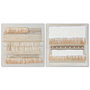 DKD Home Decor Cuadro Lienzo MDF Boho 2 Surtido 82x82x4,5 cm