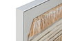 DKD Home Decor Cuadro Boho Blanco Natural Lienzo MDF 82 x 82 x 4.5 cm (2 Unidades)