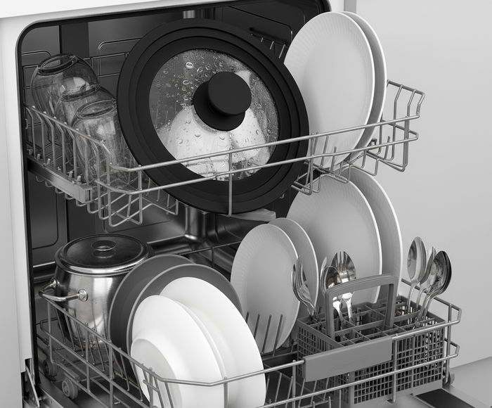 Quttin Tapa para Sartén de Vidrio con Borde de Goma, Compatible con 18, 20 y 22 cm (12 Unidades)