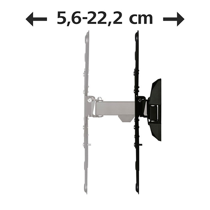 Hama Soporte Mural de Brazo Articulado Negro para 32-65 pulgadas