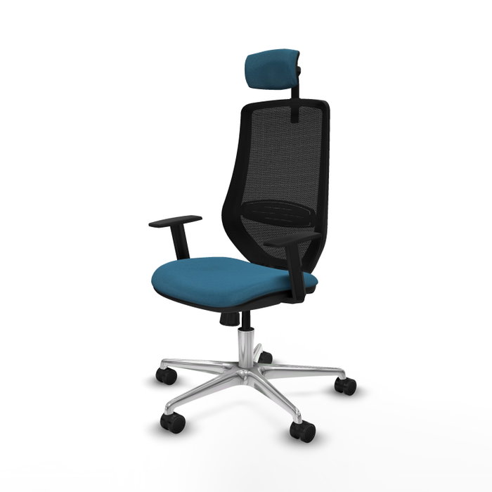 PIQUERAS Y CRESPO Silla de oficina Mardos con mecanismo Sincro, Verde petróleo y Negro PIQUERAS Y CRESPO Silla de oficina Mardos con mecanismo Sincro, Verde petróleo y Negro