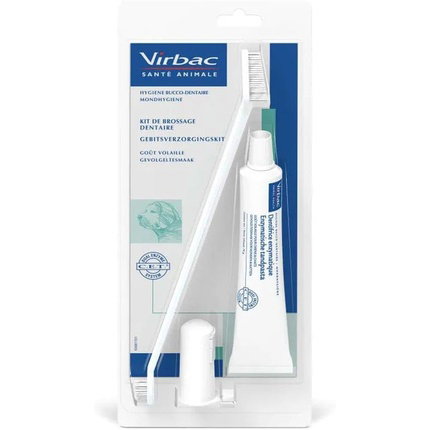 Virbac Kit de Dentífrico Enzimático C.E.T. con 2 Cepillos de 70g