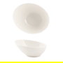 Summa Bol Inclinado 18 cm de Porcelana, Color Marfil, Capacidad 40 cl - Vajilla (Set de 12)