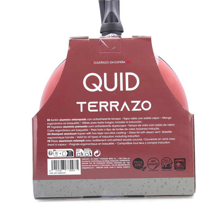 Set 3 Sartenes Aluminio Prensado y 2 Tap Terrazo Quid 20-24-28 cm, 24-28 cm, Set 3 Sartenes Aluminio Prensado y 2 Tap Terrazo Quid 20-24-28 cm, 24-28 cm,