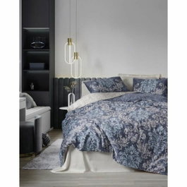 Aucune Juego de cama de 100% algodón satén Beige con funda nórdica y 2 fundas de almohada