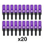 Omp OMP SPEED Juego de 20 Tornillos con Protector de Aluminio Morado M12x1.5 28mm