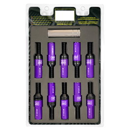 Omp OMP SPEED Juego de 20 Tornillos con Protector de Aluminio Morado M12x1.5 28mm
