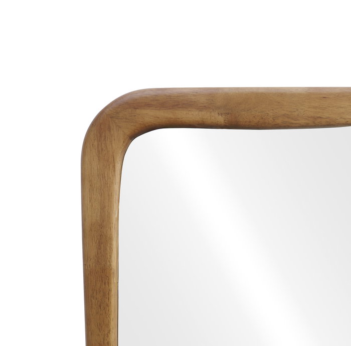 DKD Home Decor Espejo Hevea / Rubberwood Cristal 81x3x178 Natural
