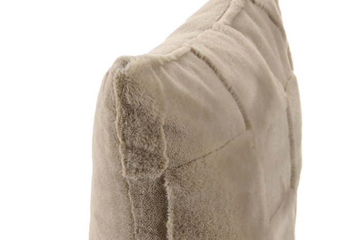 DKD Home Decor Cojín de Poliéster Beige 45x45 cm