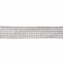 DKD Home Decor Decoración PVC Plateada 300x5x0,1 cm