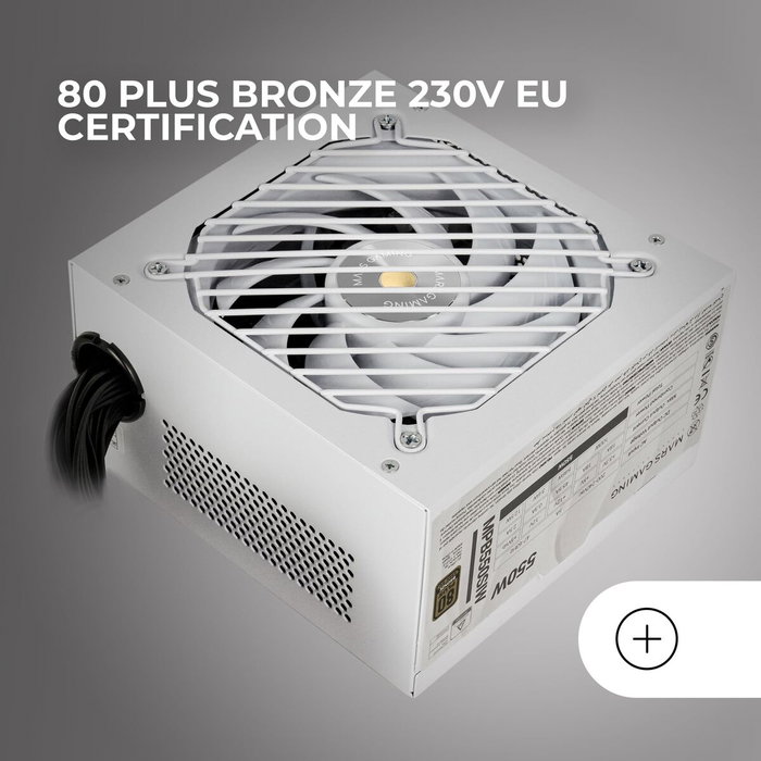 Mars Gaming MPB550SIW Fuente de Alimentación 550W Blanco 80 Plus Bronze
