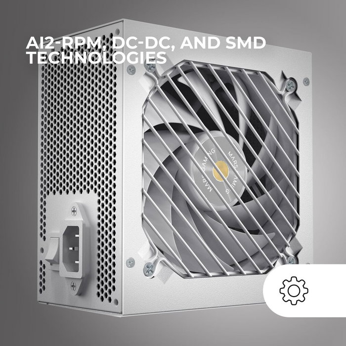 Mars Gaming MPB550SIW Fuente de Alimentación 550W Blanco 80 Plus Bronze