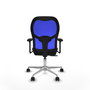 PIQUERAS Y CRESPO Silla de oficina Jorquera con mecanismo Sincro/Traslack Azul y Negro