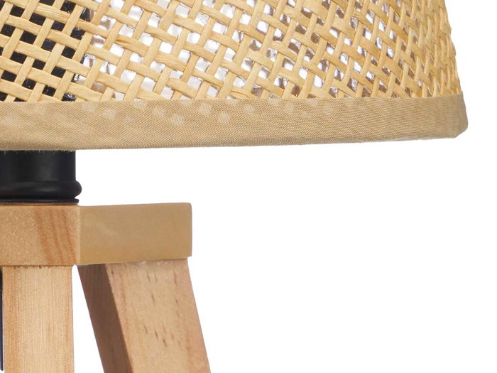 Giftdecor Lampara Sobremesa Pantalla Natural Conica 32 cm (Set de 6)