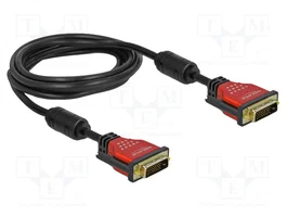 DeLOCK Cable DVI 24+1 de 3 m, Negro