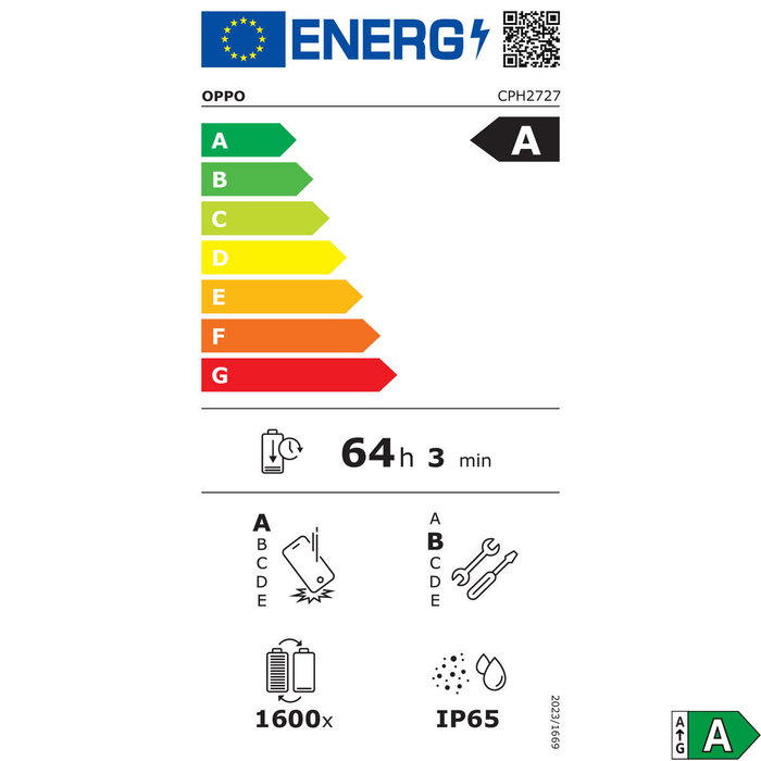OPPO A5 Smartphone, Pantalla 6.67" LCD 90Hz, 6GB RAM + 128GB, Cámara Dual 50MP, Batería 6000 mAh, Android 15, 4G, ColorOS 15, Color Dark Purple