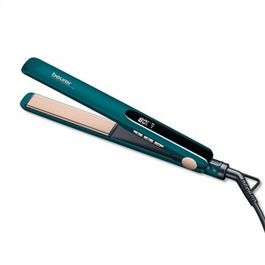 Beurer HS-50 Plancha de Cabello con Turmalina, LED, 120-220º, Alisado Brillante y Sin Encrespamiento