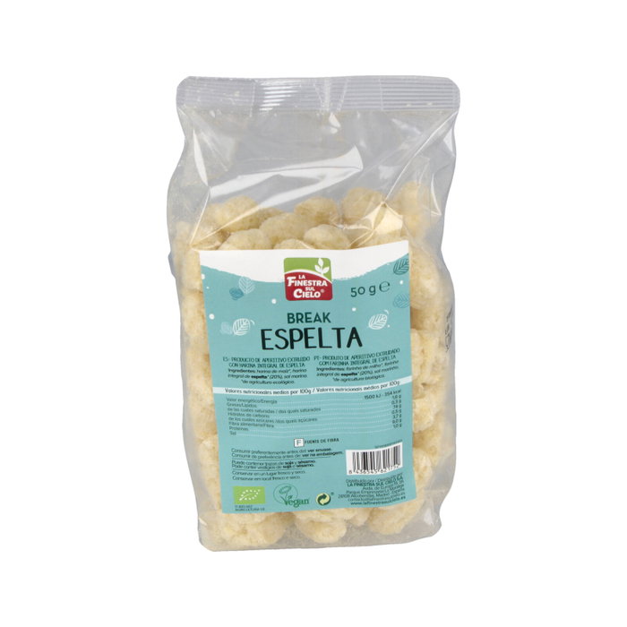 LA FINESTRA SUL CIELO BREAK DE ESPELTA 50gr. BIO LA FINESTRA SUL CIELO BREAK DE ESPELTA 50gr. BIO