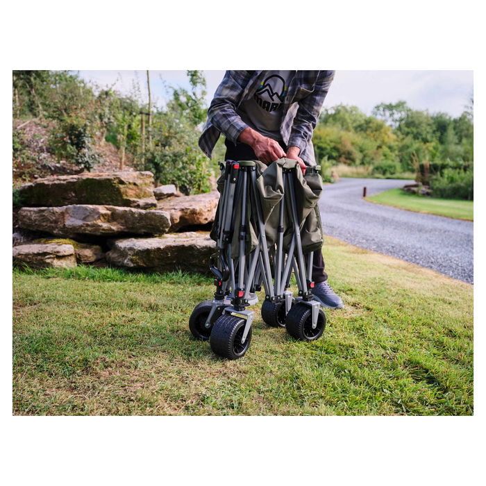 Coleman Ultimate Terrain Bollerwagen 2226531 - Carro de Transporte Plegable, Verde, 180 kg de Carga, 132 L