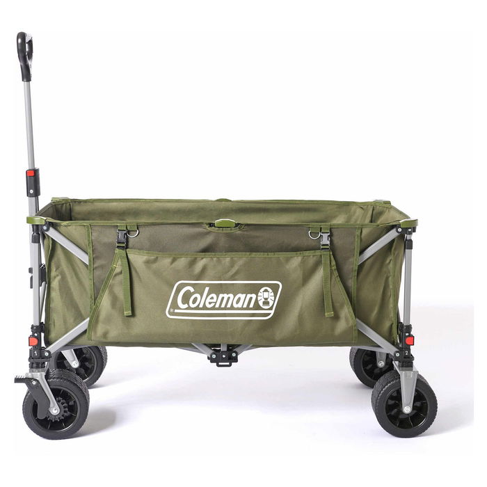 Coleman Ultimate Terrain Bollerwagen 2226531 - Carro de Transporte Plegable, Verde, 180 kg de Carga, 132 L