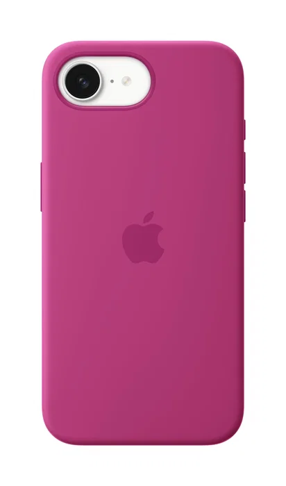 Apple iPhone 16e Funda Silicona Fucsia - MD3W4ZM/A - Protección con Microfibra, 55% Reciclada