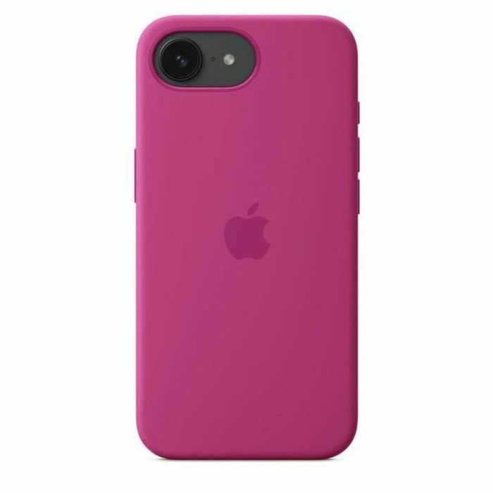 Apple iPhone 16e Funda de Silicona - Fucsia Apple iPhone 16e Funda de Silicona - Fucsia