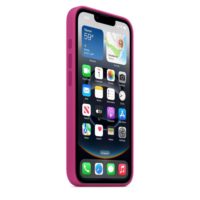 Apple iPhone 16e Funda de Silicona - Fucsia Apple iPhone 16e Funda de Silicona - Fucsia