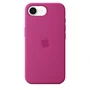 Apple iPhone 16e Funda de Silicona - Fucsia