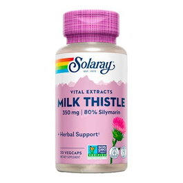 SOLARAY Cardo Mariano 30 Cápsulas Soporte Hepático Vegano