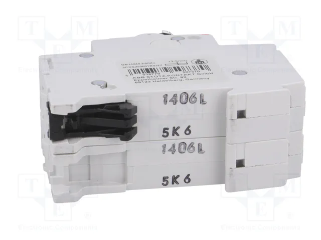 ABB S200 MCB Interruptor magnetotérmico 6A 2 polos 6kA ABB S200 MCB Interruptor magnetotérmico 6A 2 polos 6kA