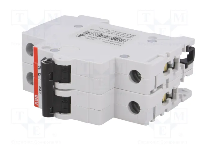 ABB S200 MCB Interruptor magnetotérmico 6A 2 polos 6kA ABB S200 MCB Interruptor magnetotérmico 6A 2 polos 6kA