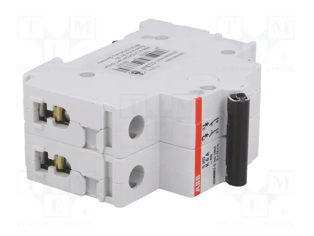 ABB S200 MCB Interruptor magnetotérmico 6A 2 polos 6kA ABB S200 MCB Interruptor magnetotérmico 6A 2 polos 6kA