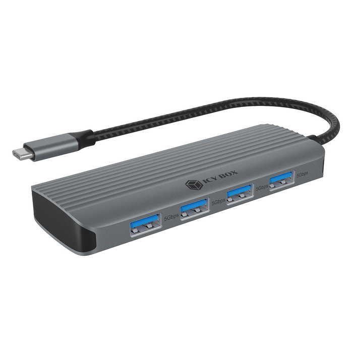 ICY BOX IB-DK4022a-CPD Docking Station USB Type-C 4K HDMI con 4 Puertos USB 3.2, Alimentación PD 100W, Plata, 5 Gbit/s, Plug and Play, Ideal para Laptop y PC ICY BOX IB-DK4022a-CPD Docking Station USB Type-C 4K HDMI con 4 Puertos USB 3.2, Alimentación PD 100W, Plata, 5 Gbit/s, Plug and Play, Ideal para Laptop y PC