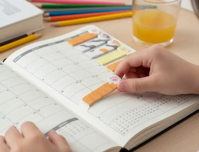 Imaginovo Bloc notas adhesivas marcapaginas patita perro 120 hojas 8x15x48 mm