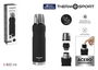 Thermosport Termo Acero Negro 800 ml - 8 cm (Ancho) x 30 cm (Alto) x 8 cm (Largo) (6 Unidades)