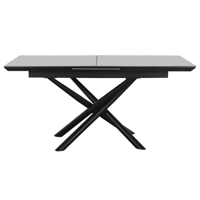 DKD Home Decor Mesa de Comedor de Cerámica y Metal Gris 160x90x76