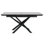 DKD Home Decor Mesa de Comedor de Cerámica y Metal Gris 160x90x76