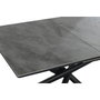 DKD Home Decor Mesa de Comedor de Cerámica y Metal Gris 160x90x76