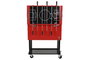DKD Home Decor Nevera de Metal Roja No Eléctrica