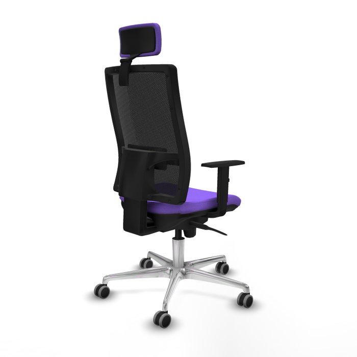 PIQUERAS Y CRESPO Silla de oficina Horna con mecanismo Sincro, Lila y Negro PIQUERAS Y CRESPO Silla de oficina Horna con mecanismo Sincro, Lila y Negro