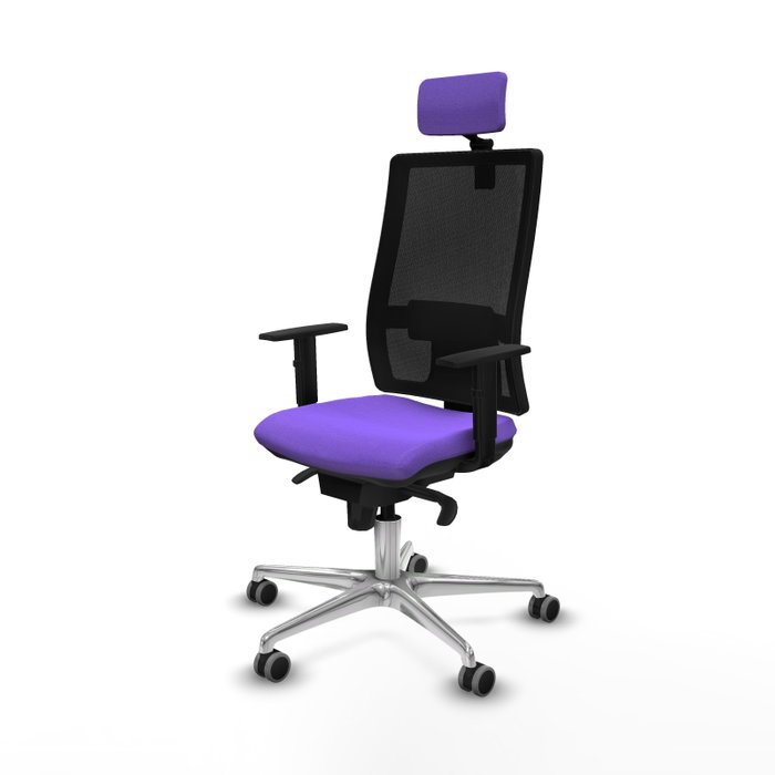 PIQUERAS Y CRESPO Silla de oficina Horna con mecanismo Sincro, Lila y Negro PIQUERAS Y CRESPO Silla de oficina Horna con mecanismo Sincro, Lila y Negro
