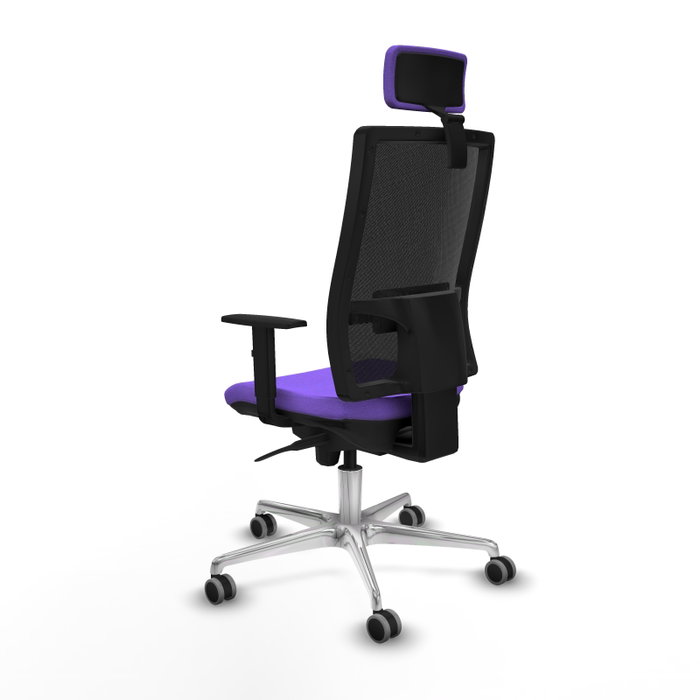 PIQUERAS Y CRESPO Silla de oficina Horna con mecanismo Sincro, Lila y Negro PIQUERAS Y CRESPO Silla de oficina Horna con mecanismo Sincro, Lila y Negro