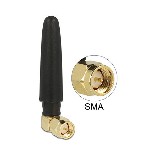 DeLOCK 88915 Antena omnidireccional 433 MHz SMA 1 dBi negra DeLOCK 88915 Antena omnidireccional 433 MHz SMA 1 dBi negra