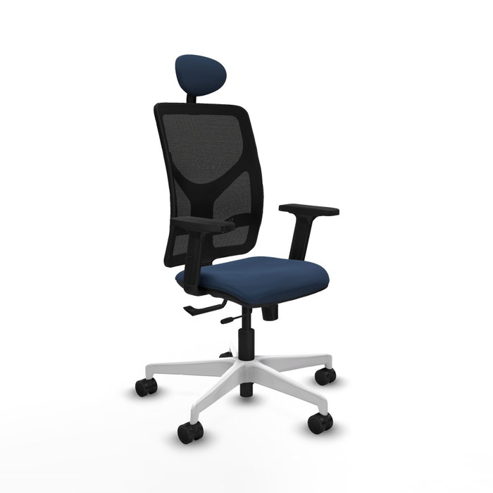 PIQUERAS Y CRESPO Silla de oficina Motilla Azul marino y Negro PIQUERAS Y CRESPO Silla de oficina Motilla Azul marino y Negro
