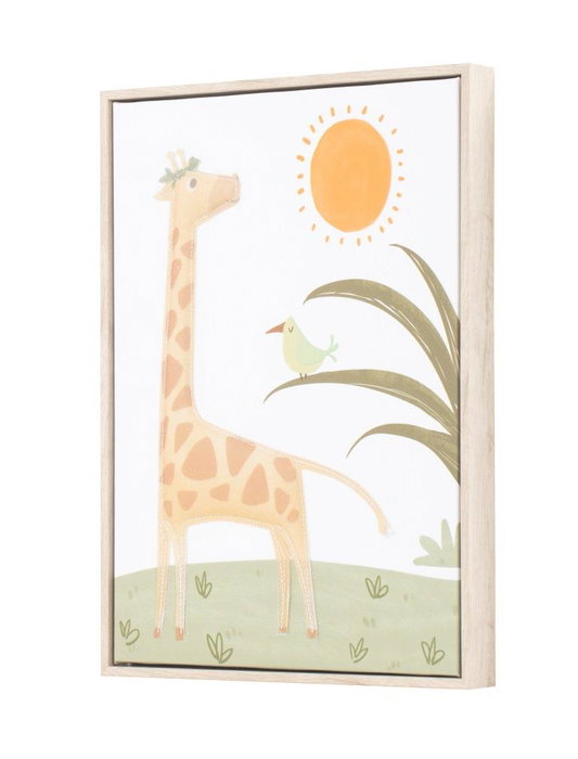 DKD Home Decor Cuadro Lienzo Poliéster Animal 3D 30x3x40