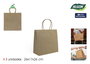 Algon Set de 3 Bolsas de Papel Kraft 26 cm x 17 cm x 26 cm (24 Unidades)