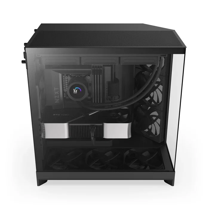 NZXT H9 Flow Caja Semitorre de Doble Cámara - Negro NZXT H9 Flow Caja Semitorre de Doble Cámara - Negro