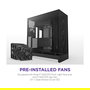 NZXT CM-H92FB1 H9 Flow Torre Media ATX/Micro-ATX/Mini-ITX Caja PC Mesh Negro con Ventana Lateral de Cristal Templado