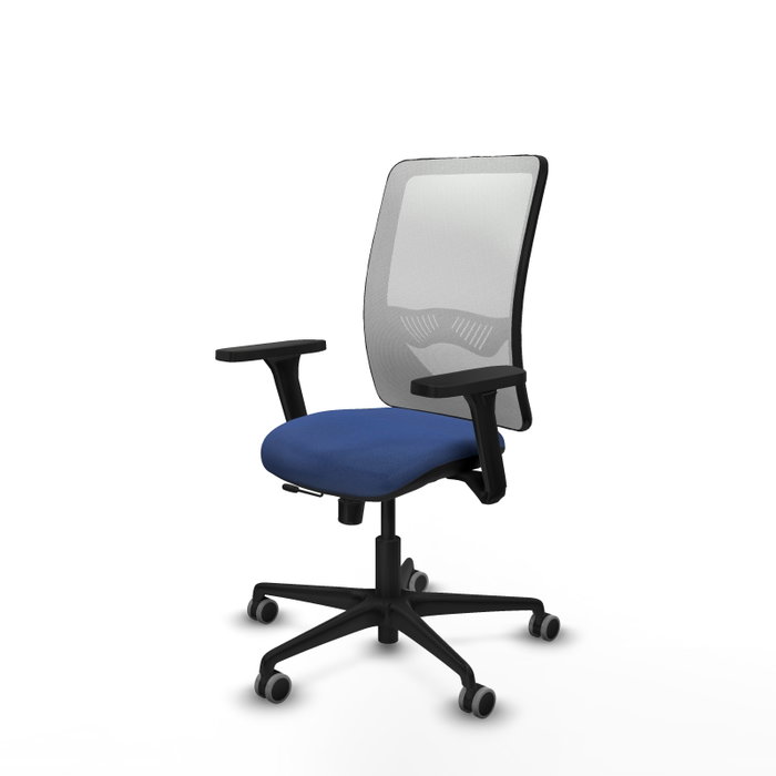 PIQUERAS Y CRESPO Silla de oficina Zulema con mecanismo Sincro/Traslack, Azul marino y Blanco PIQUERAS Y CRESPO Silla de oficina Zulema con mecanismo Sincro/Traslack, Azul marino y Blanco