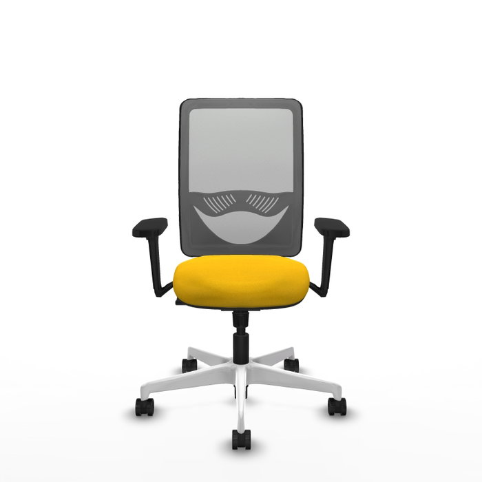 PIQUERAS Y CRESPO Silla de oficina Zulema con mecanismo Sincro, Amarillo y Gris PIQUERAS Y CRESPO Silla de oficina Zulema con mecanismo Sincro, Amarillo y Gris